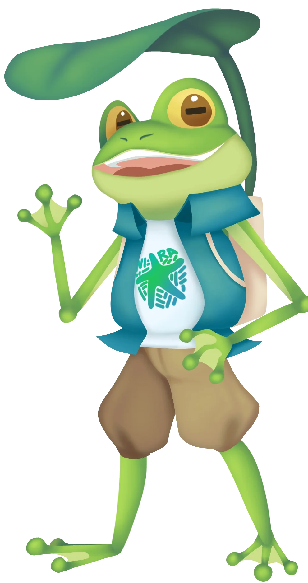 NIRA mascot with leaf hat – explorer guide